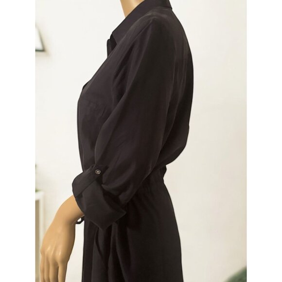 Loft Lounge Button Front Shirt Dress - Picture 8 of 14